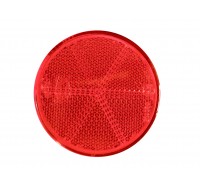 Red 60 mm round rear reflector  