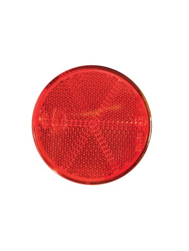 Red 60 mm round rear reflector  