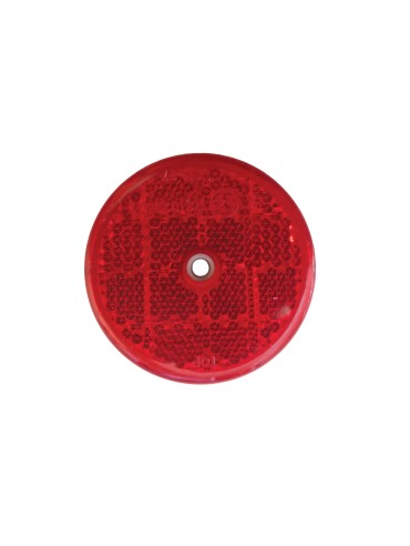 Red 50 mm round rear reflector  
