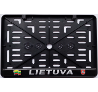 Valstybinio numerio rėmelis - Motociklinis - su polimeriniu lipduku - Lietuva 150 x 250 mm    
