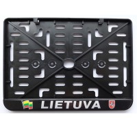License plate frame - For motorcycles, ATVs, agricultural machinery - Lithuanian type R15 235 x 155 mm   