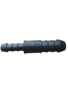 Tube connector 8 x 12 mm      