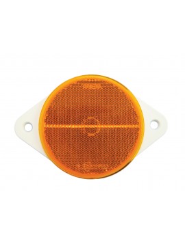 Yellow 78mm round side reflector 