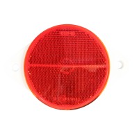Red 78 mm round rear reflector  