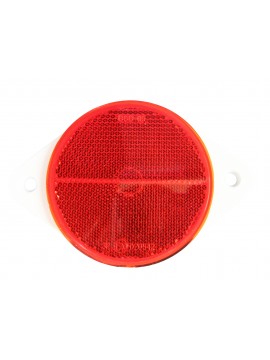 Red 78 mm round rear reflector  