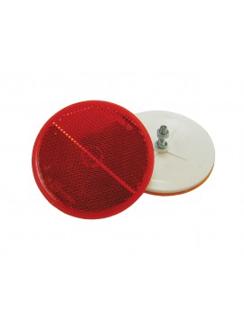 Red 78 mm round rear reflector   
