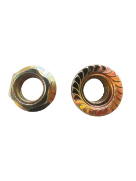 M10 Hexagonal nut with serrated flange