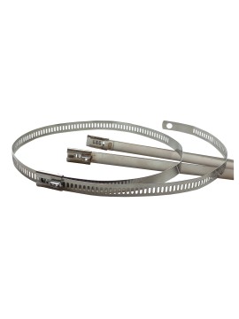 Stainless steel attachment strap 8.5 x 450 mm   
