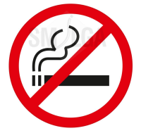 Наклейка Курение запрещено