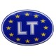 Lipdukas “LT su ES vėliava” iškiliu paviršiumi  