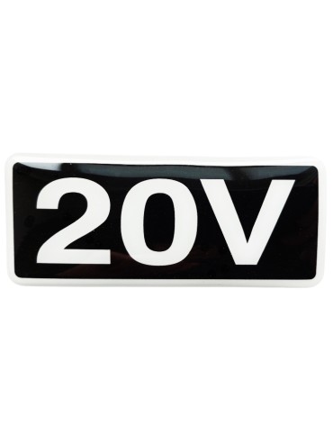 Sticker "20V"  