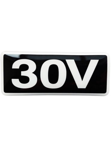 Sticker "30V"  