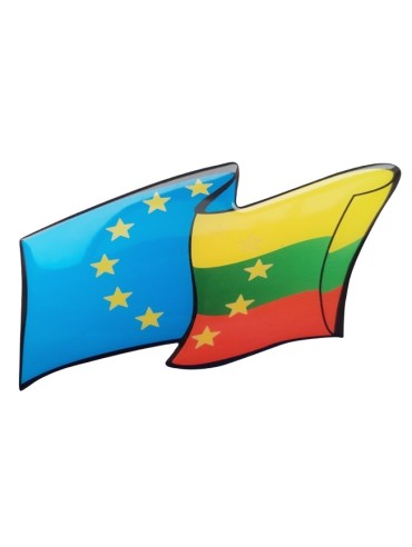 Наклейка "Флаг LT / EU"