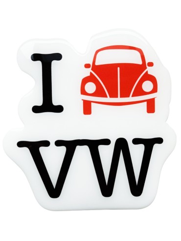 Lipkukai I love VW iškiliu paviršiumi 115x120 mm 