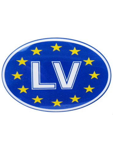 Sticker "LV with EU flag"  