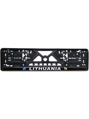 Номерная рамка с силиконовой наклейкой LITHUANIA 