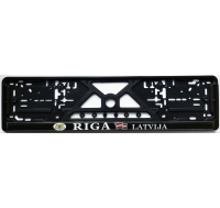 Номерная рамка с силиконовой наклейкой RIGA LATVIJA 
