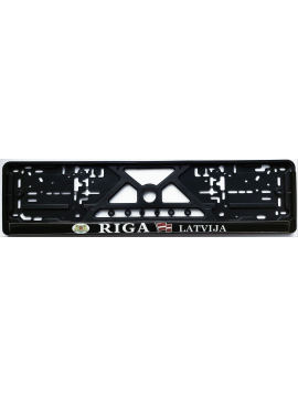 Номерная рамка с силиконовой наклейкой RIGA LATVIJA 