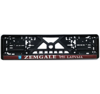 Номерная рамка с силиконовой наклейкой ZEMGALE LATVIJA  