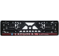 Номерная рамка с силиконовой наклейкой LATGOLA LATVIJA   