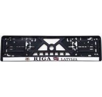 Number frame with polymer sticker RIGA LATVIJA  