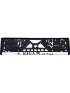 Номерная рамка с силиконовой наклейкой RIGA LATVIJA  