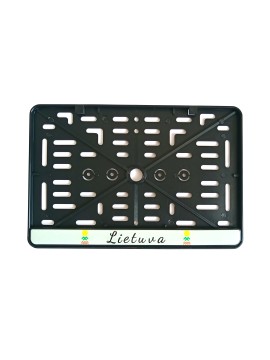 Valstybinio numerio rėmelis - Motociklinis - su polimeriniu lipduku - Lietuva 150 x 250 mm