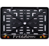 Мото рамка - c силиконовой наклейкой - FREEDOM 150 x 250 мм   