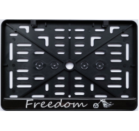 Мото рамка - c силиконовой наклейкой - FREEDOM 150 x 250 мм    