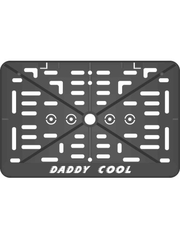 Motorcycle number frames - silkscreen printing - Daddy Cool 150 x 250 mm 