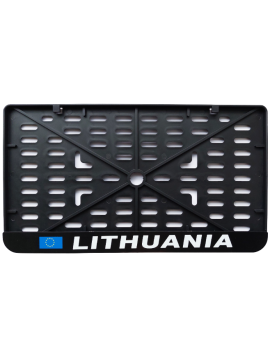 License plate frame - silkscreen printing - LITHUANIA  For light and heavy vehicles, trailers
