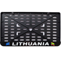License plate frame - silkscreen printing - LITHUANIA    