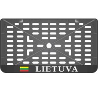 License plate frame - silkscreen printing - LIETUVA 