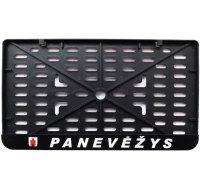 Номерная рамка - для легковых и тяжелых автомобилей, прицепов - c шелкографией - PANEVĖŽYS