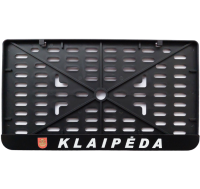 License plate frame - silkscreen printing - KLAIPĖDA