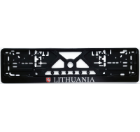 Номерная рамка с рельефным знаком LITHUANIA со значком