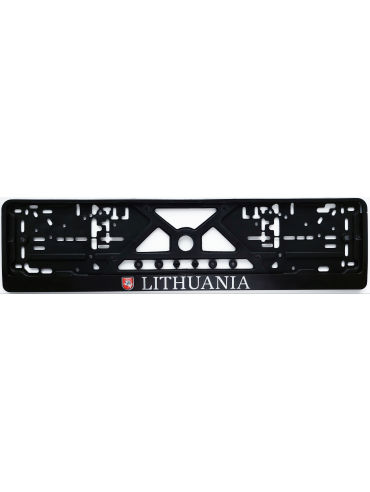 Номерная рамка с рельефным знаком LITHUANIA со значком