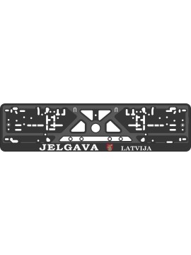 License plate frame - silkscreen printing - JELGAVA LATVIJA