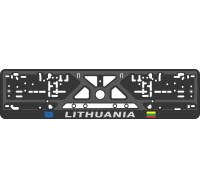 License plate frame - silkscreen printing - LITHUANIA