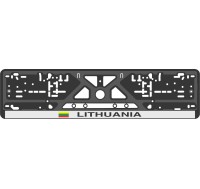 Номерная рамка - c шелкографией - LITHUANIA