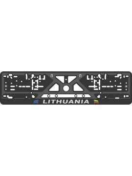 License plate frame - silkscreen printing - LITHUANIA  