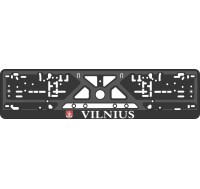 License plate frame - silkscreen printing - VILNIUS
