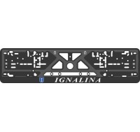 License plate frame - silkscreen printing - IGNALINA