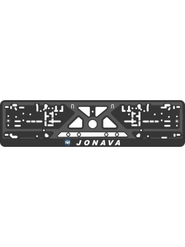 License plate frame - silkscreen printing - JONAVA 