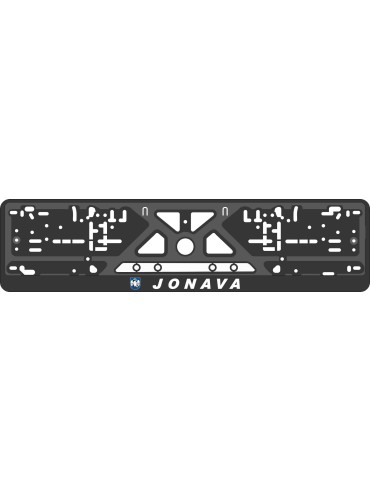 License plate frame - silkscreen printing - JONAVA 