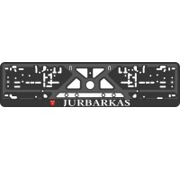 License plate frame - silkscreen printing - JURBARKAS 