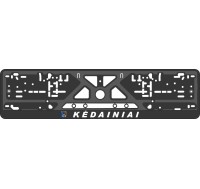 License plate frame - silkscreen printing - KĖDAINIAI