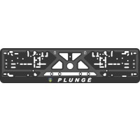 License plate frame - silkscreen printing - PLUNGĖ