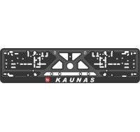 License plate frame - silkscreen printing - KAUNAS