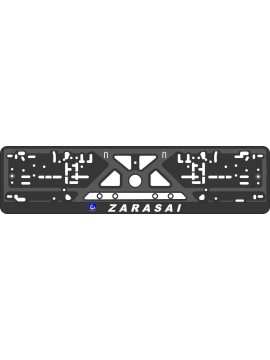 License plate frame - silkscreen printing - ZARASAI